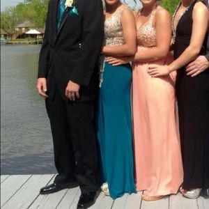 Blue prom dress